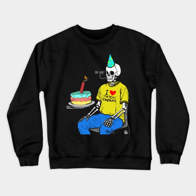 trick candle Crewneck Sweatshirt by Ohhmeed